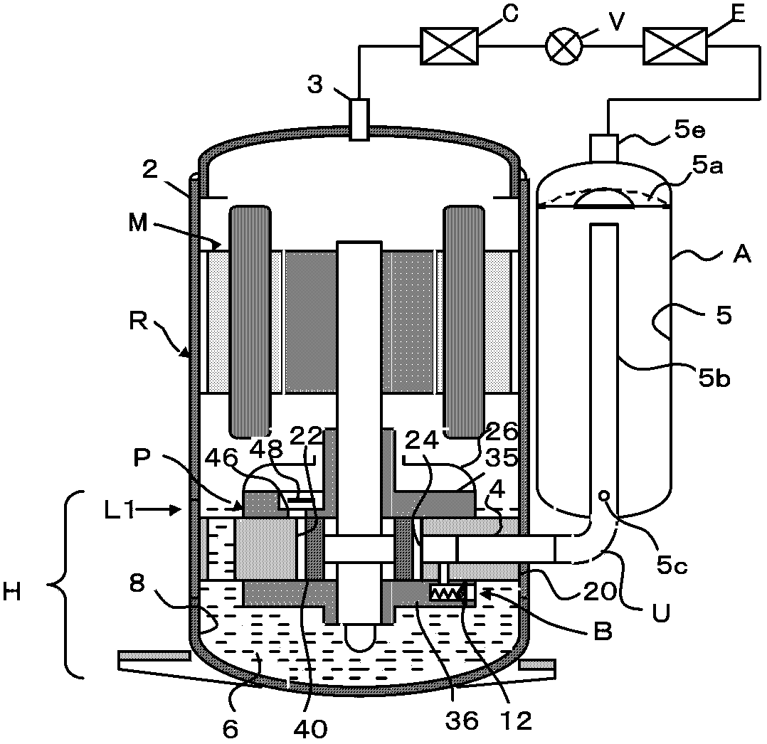 Rotary compressor and refrigeration circulating device