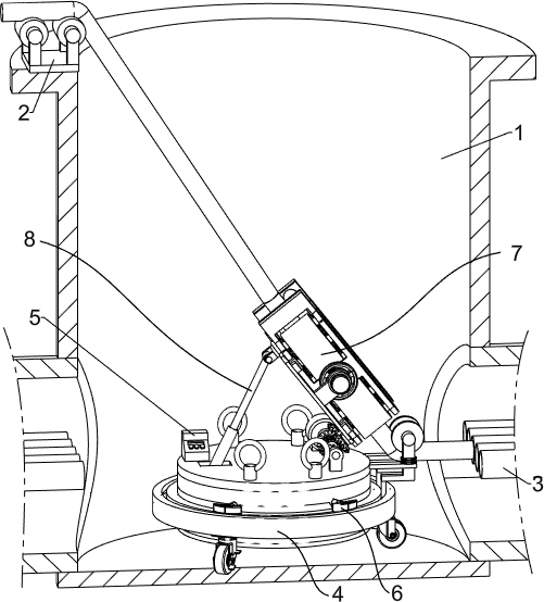 Electric traction device with positioning function