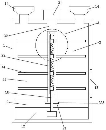 Smashing device for broccoli processing