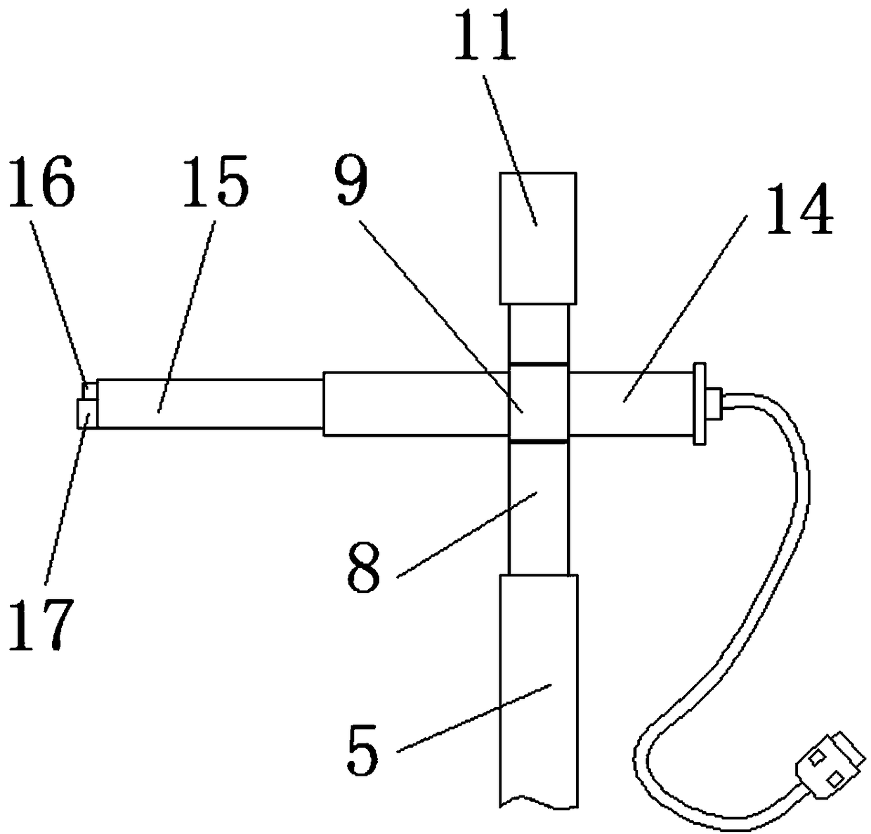 The invention relates to an otological examination device capable of being fixed with a human ear