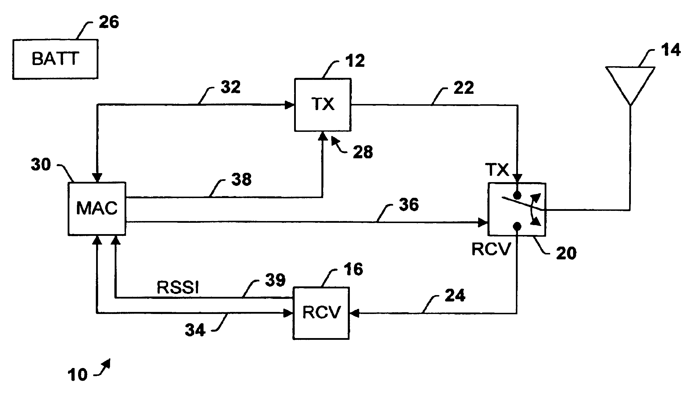 Transceiver control with sleep mode operation