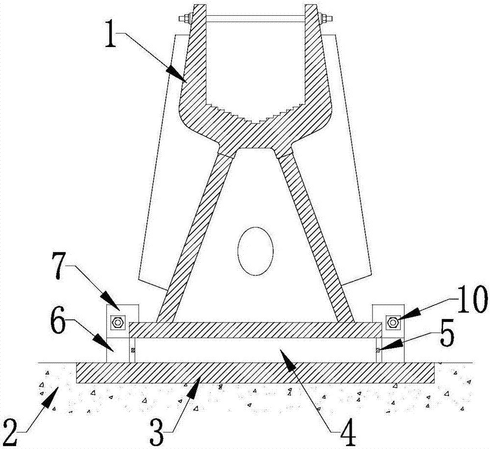 Critical movable main cable saddle for skid resisting of main cable