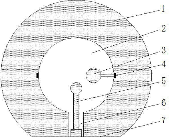 Coplanar waveguide fed broadband circularly polarized antenna