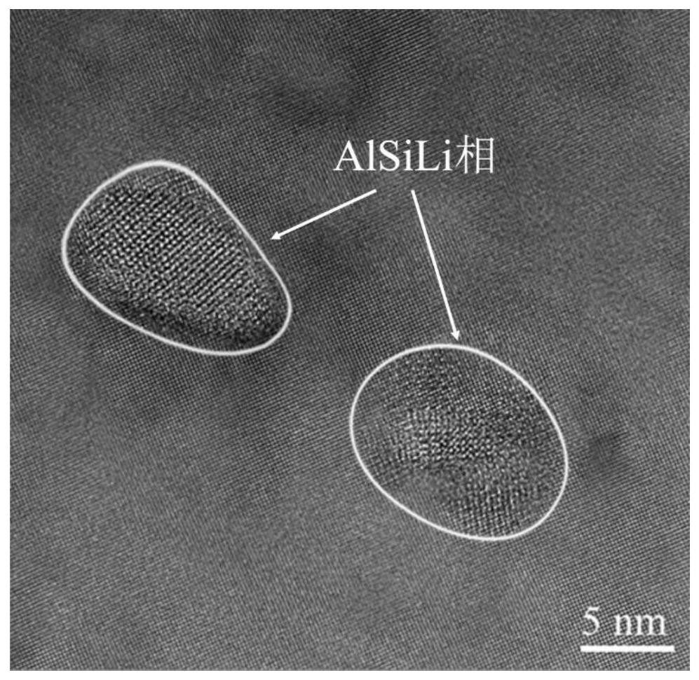 AlSiLi phase aging strengthening type low-density aluminum alloy and preparation method thereof