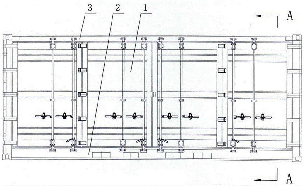 Lower side beam structure of side-opening container