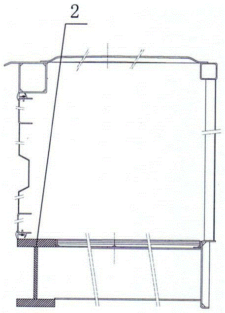Lower side beam structure of side-opening container