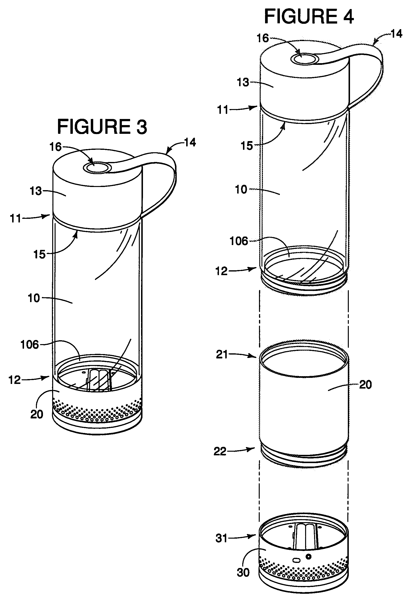 Beverage bottle with accessories
