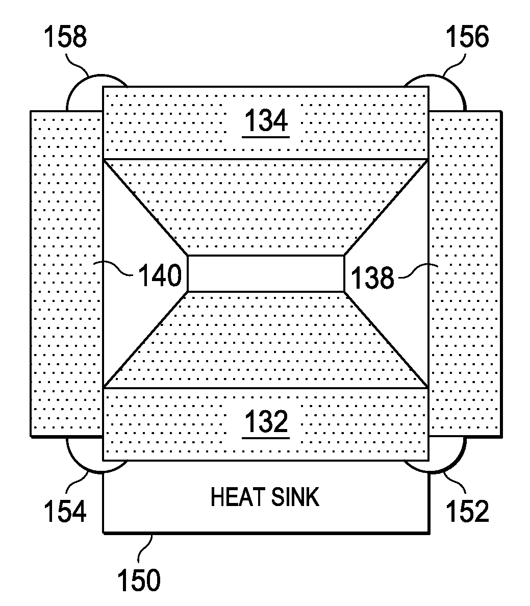 Illumination system with integrated heat dissipation device for use in display systems employing spatial light modulators
