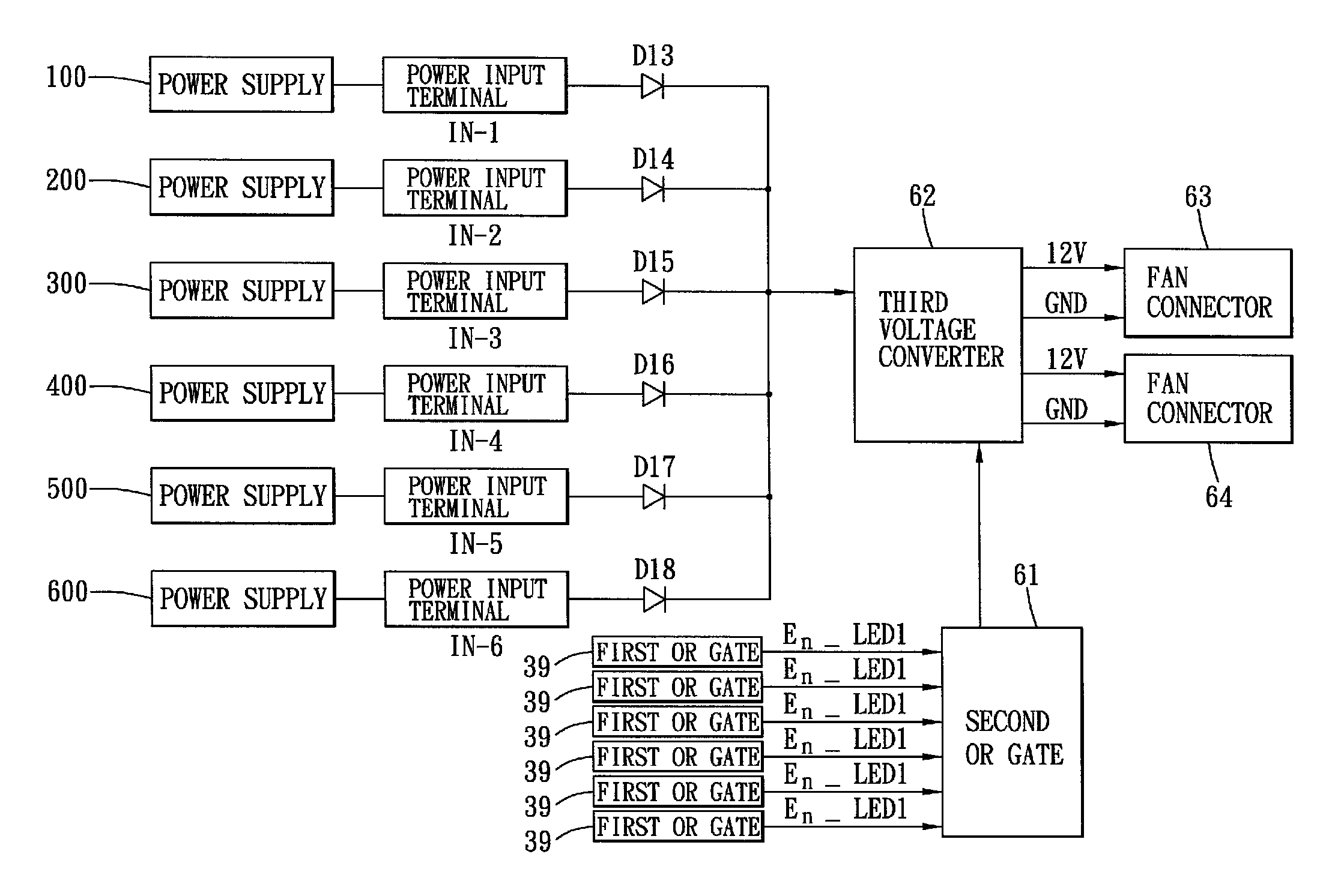 Power distribution device and power distribution circuit