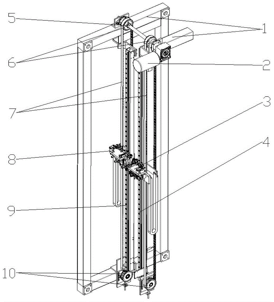 Thin film cutting mechanism of vertical type glass film laminating machine
