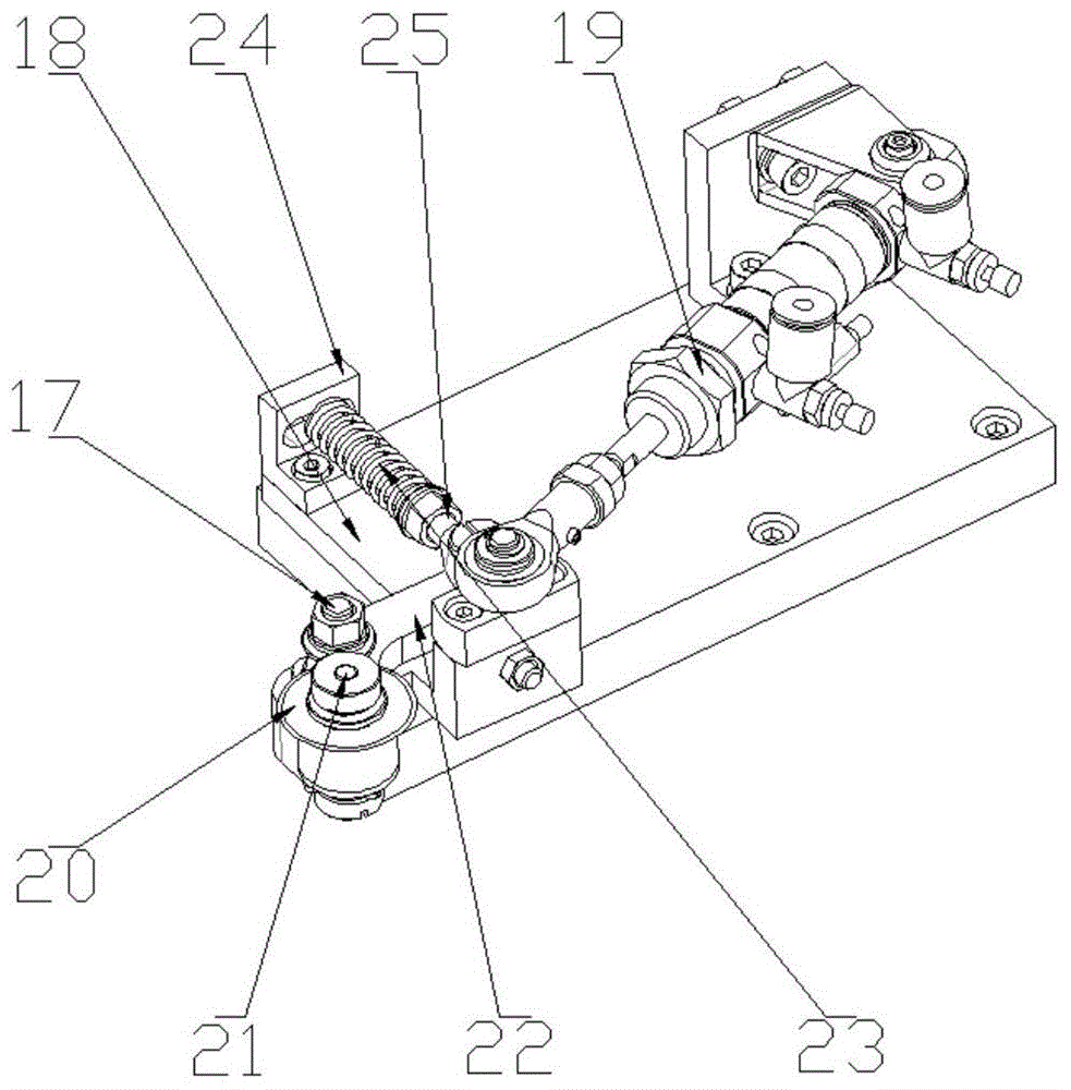 Thin film cutting mechanism of vertical type glass film laminating machine