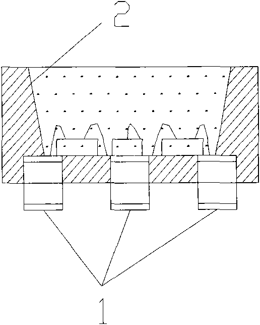 Method for producing three-color light-emitting diode for display screen