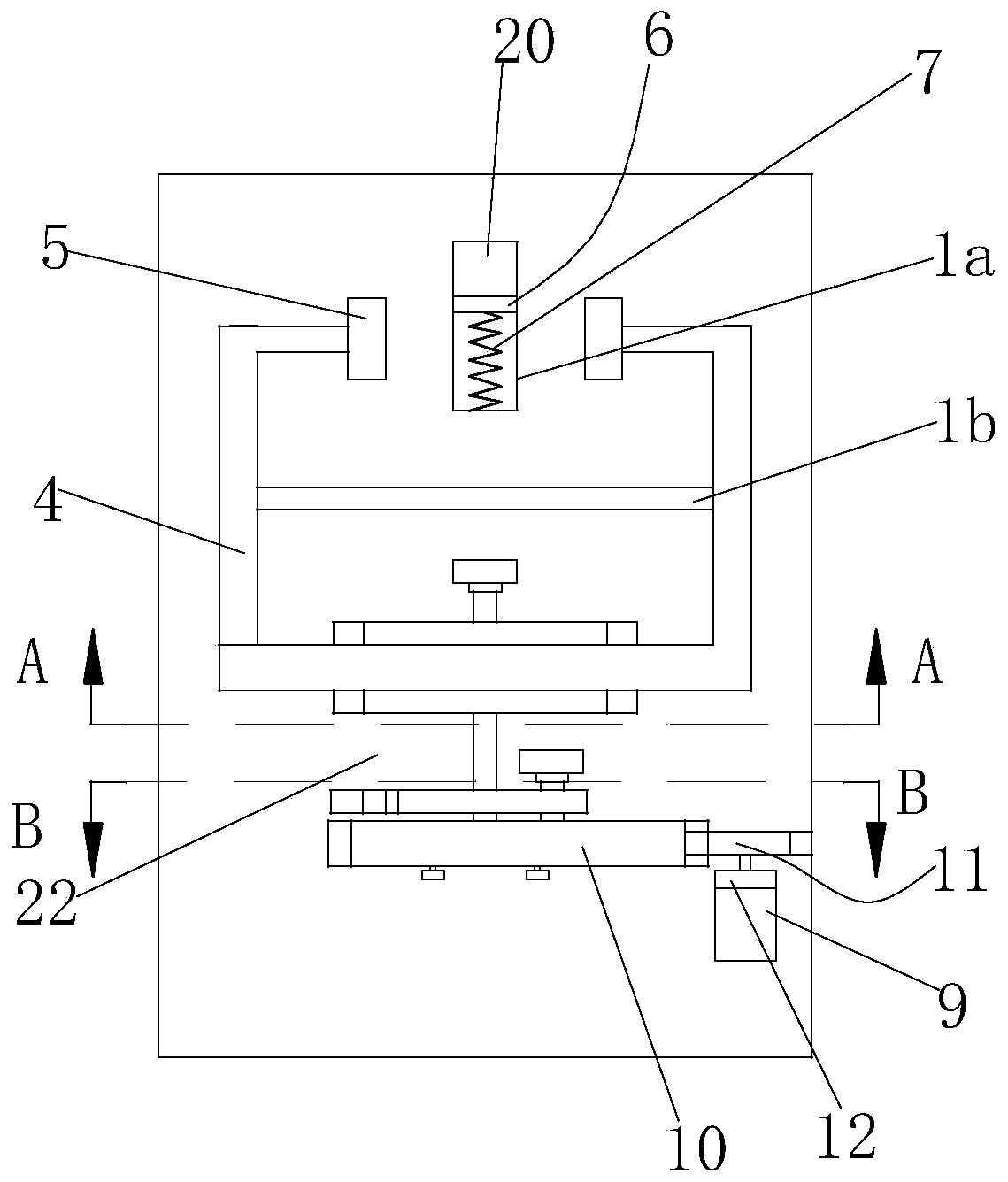 A double-sided automatic forging device for wheel-turning rectangular parts
