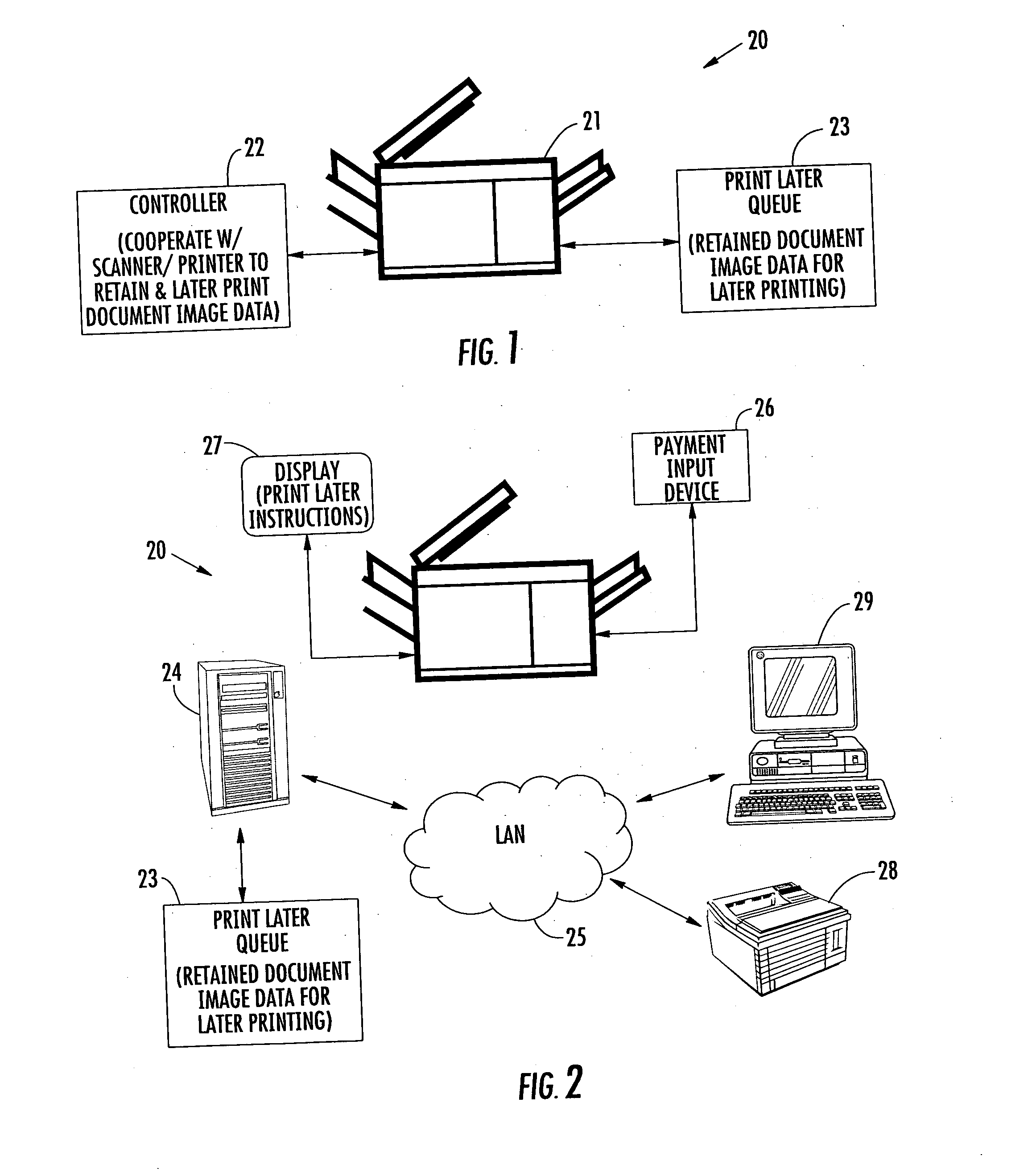 Document processing system providing enhanced copy project retention features and related methods