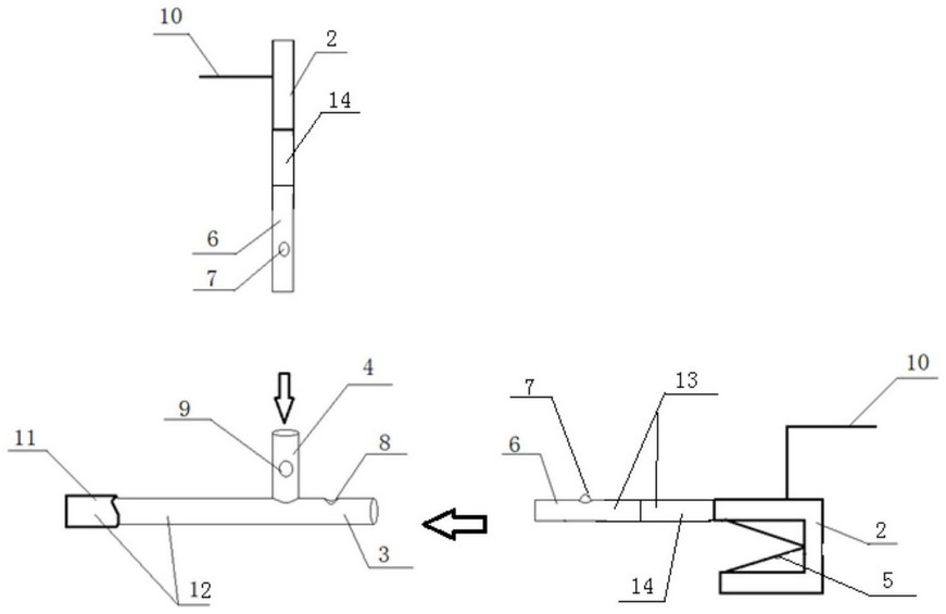 Split buckle type grounding wire