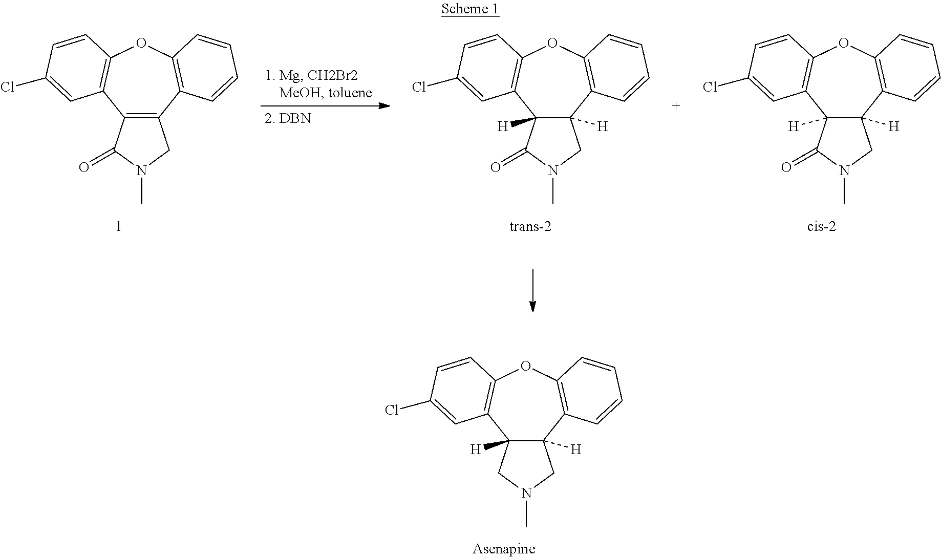 Process for the preparation of asenapine