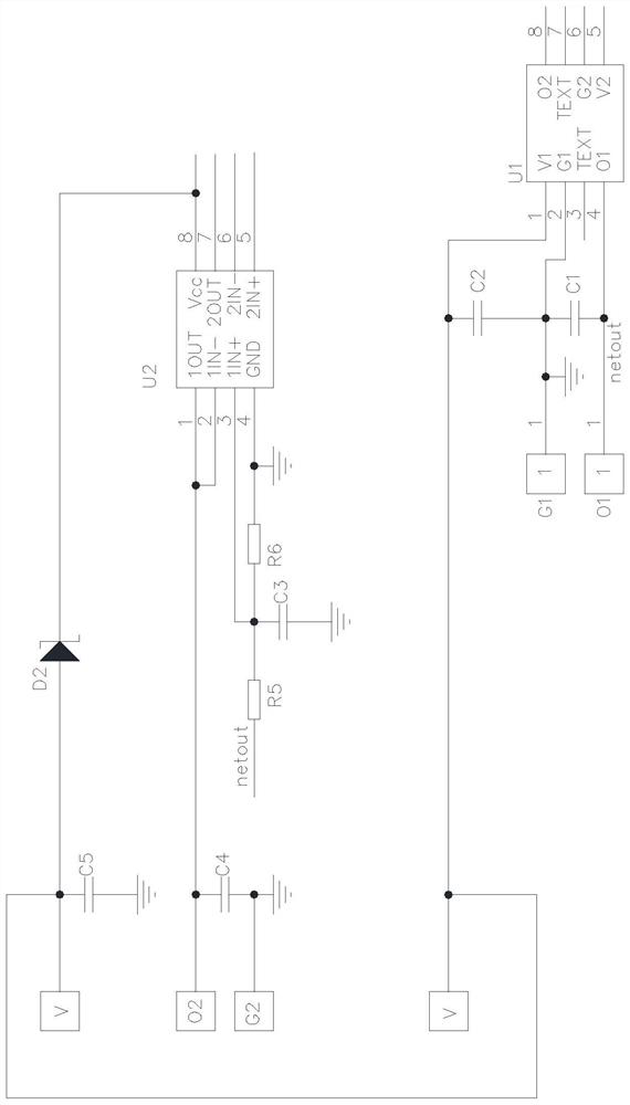 Accelerator pedal sensor dual signal output sensing circuit and its signal output control method