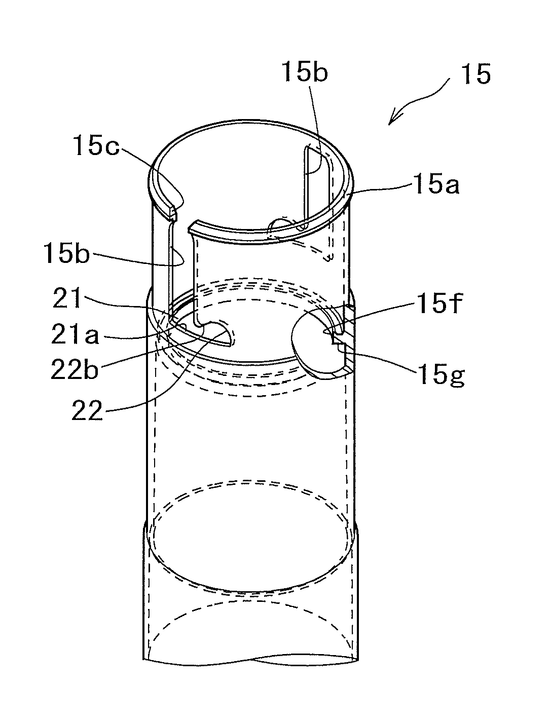 Rod-shaped cosmetic container