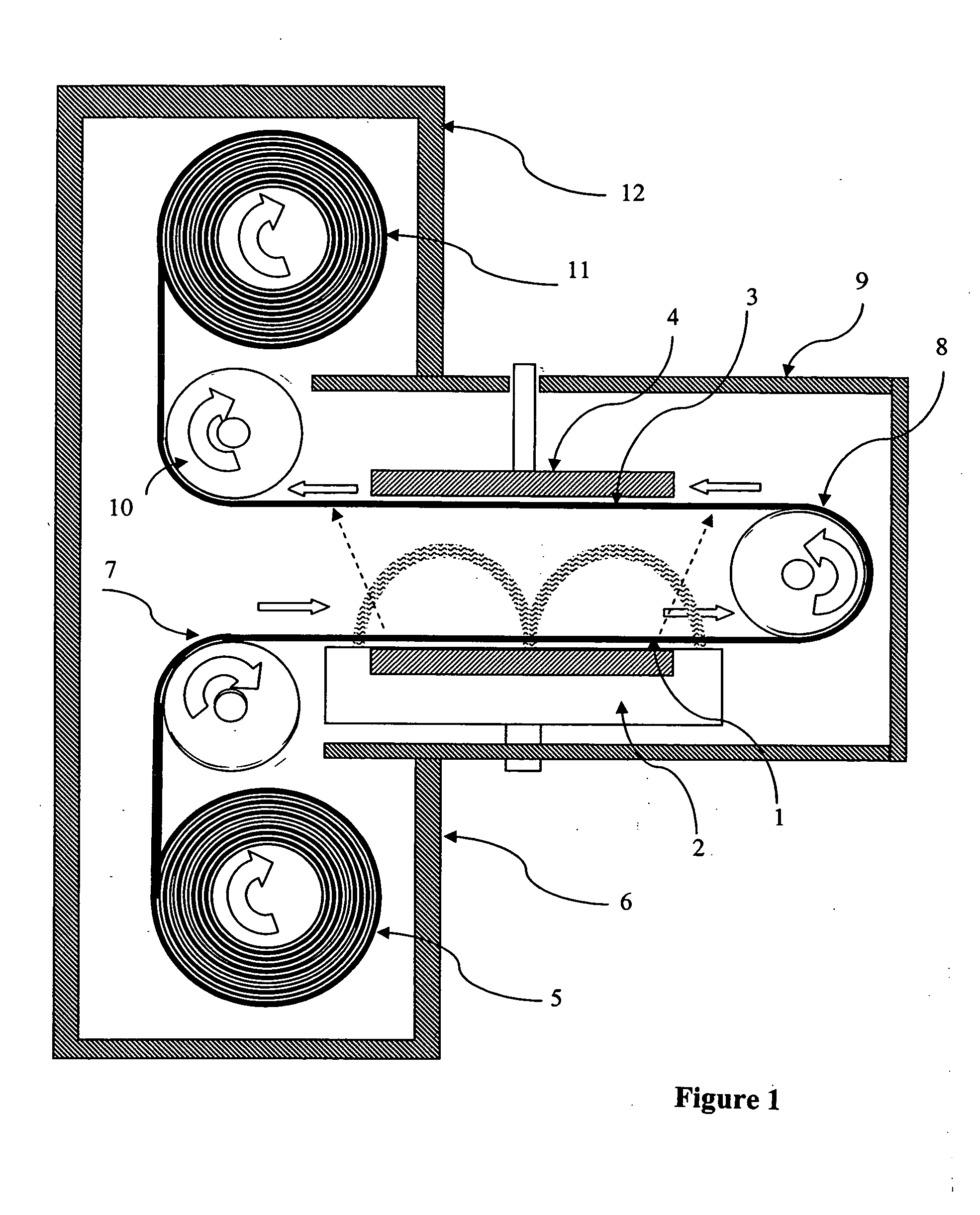 Method and apparatus for trans-zone sputtering