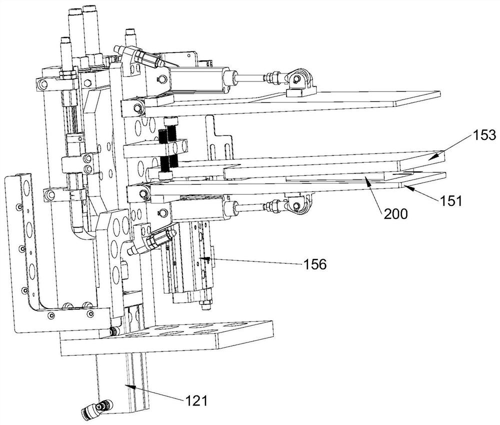 Bare cell clamping and turning mechanism and lithium-ion battery production line