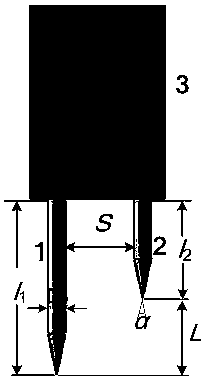 Gas-liquid two-phase flow distribution parameter measurement method for double fiber array sensor