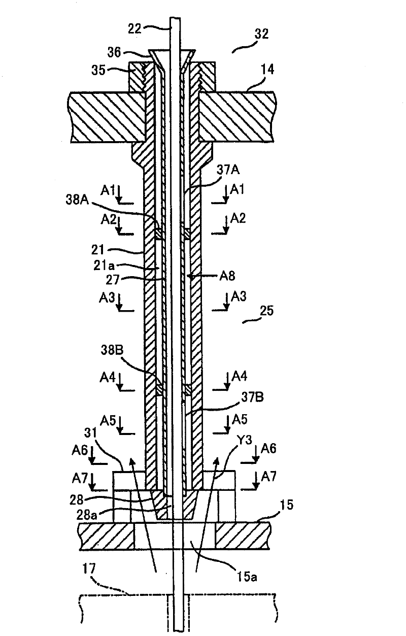 Structure for suppressing flow vibration of instrumentation guide tube