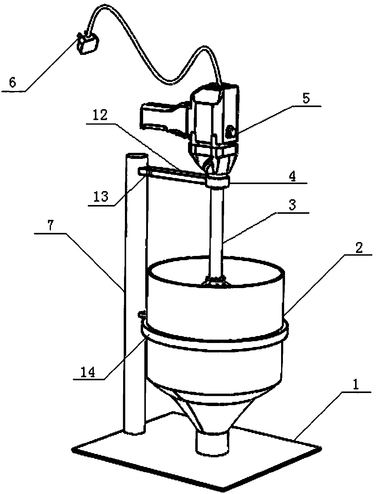 Electric pug mill for making soil sample of specific moisture content
