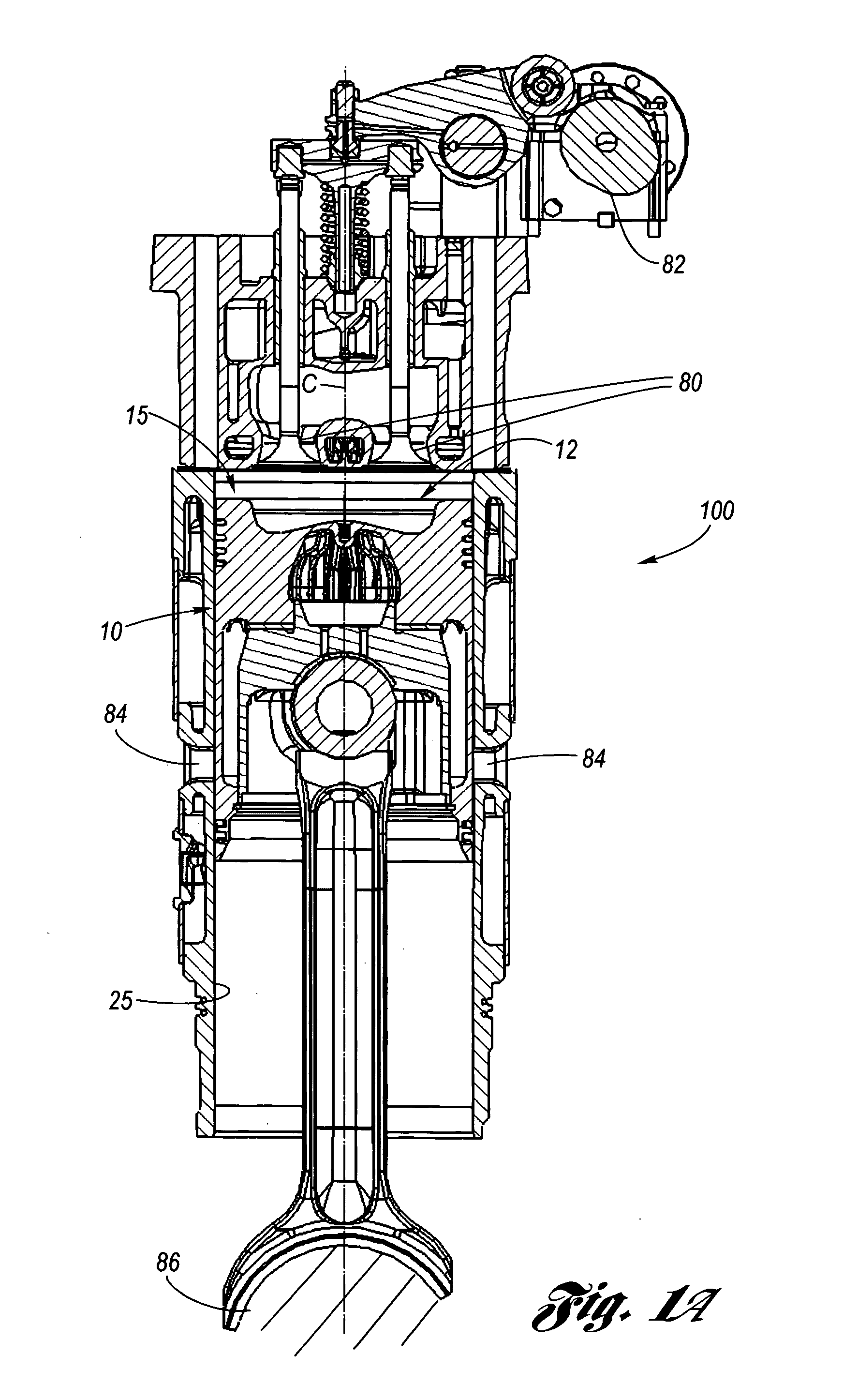 Optimized low emission two-stroke internal combustion diesel engine