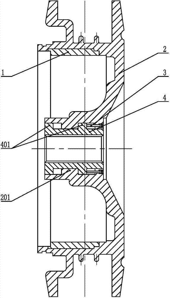 Splined wheel hub and machining method thereof