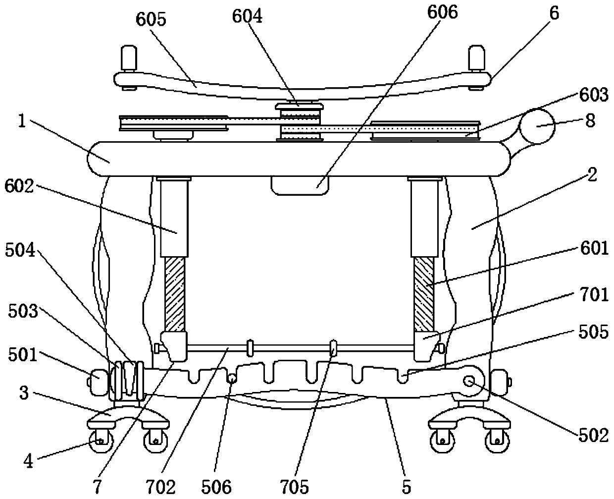 A kind of conveying device for block ball-shaped blocking stone