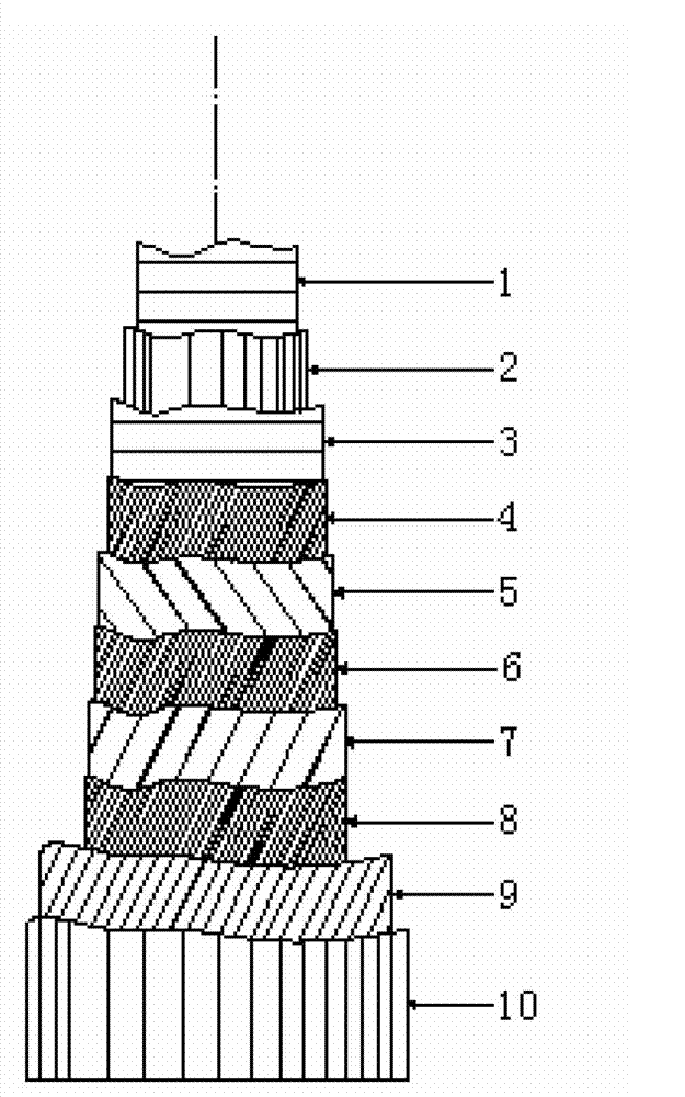Tooth-shaped-section pressure-resisting armor layer for composite hoses