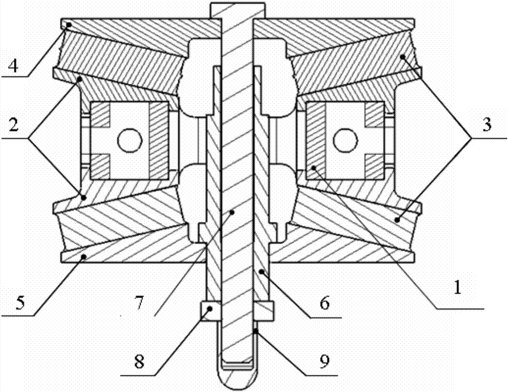 A rubber vibration isolator for turboprop engine with high angular stiffness