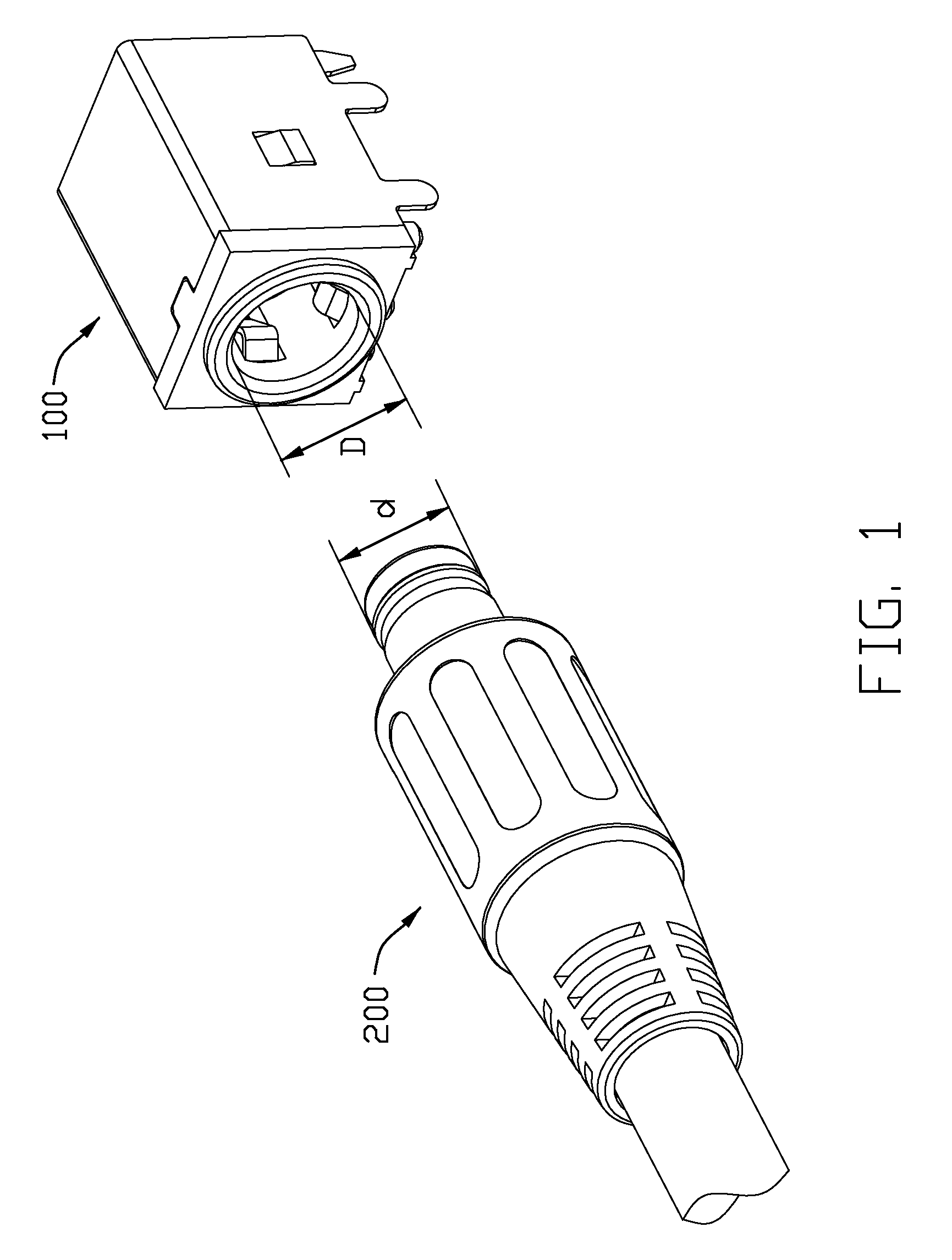 Connector assembly featured head-to-head mating interconnection and quick-disconnection therefrom