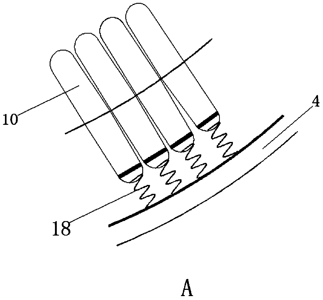 A fistula waterproof device and waterproof method for bathing patients with laryngeal cancer