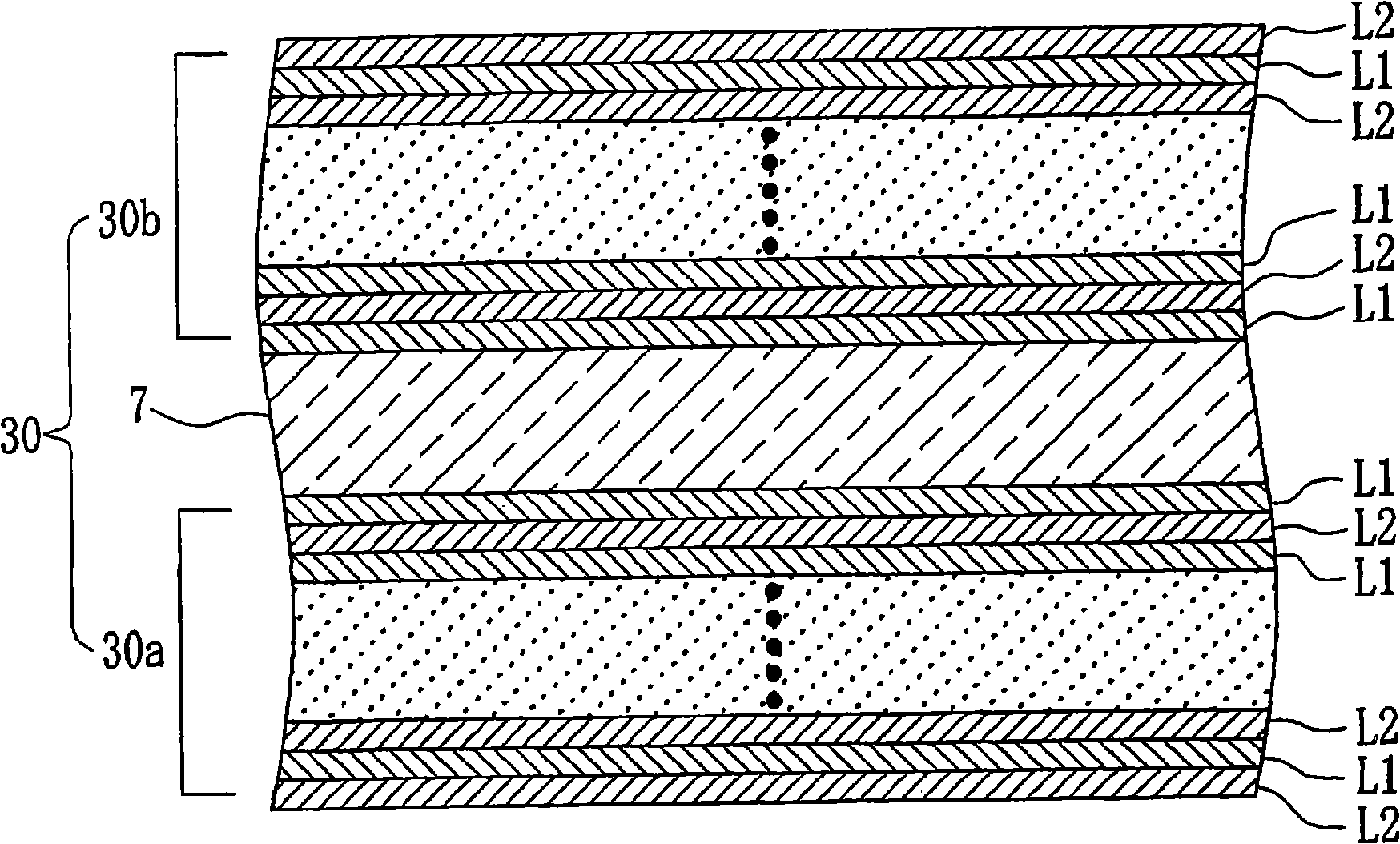 Retardation compensation element and manufacturing method of the same