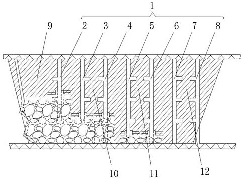 Multi-patio vertical-striping shrinkage mining method for medium-thickness steeply-inclined stoping