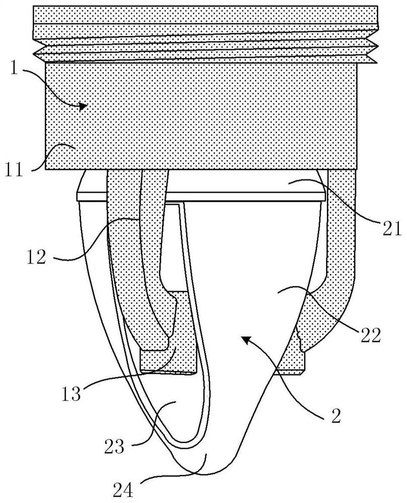 A side-slip magnetic suction type deodorant drainage valve core and drainage equipment