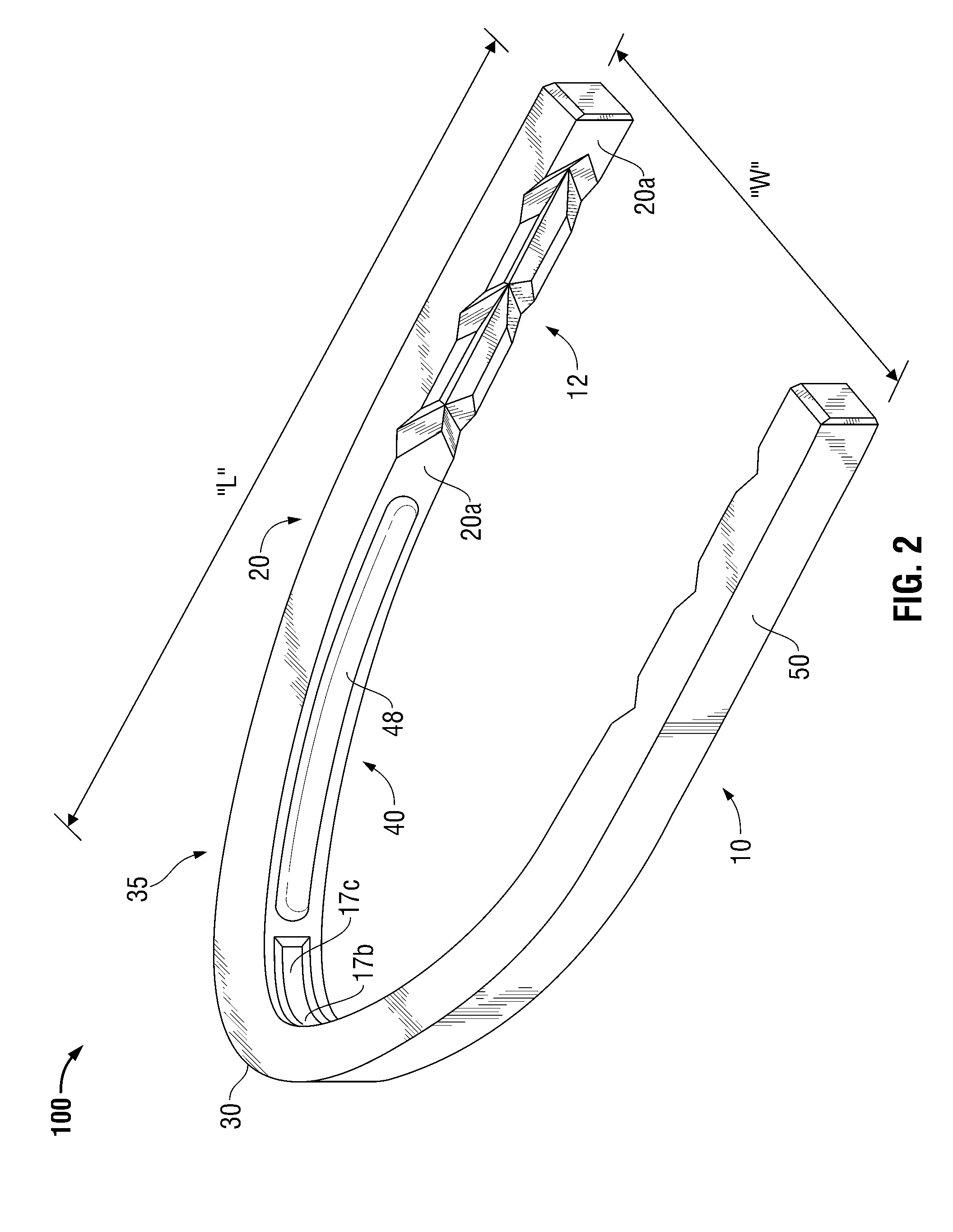Surgical hemostatic clip including work-hardened, movement-inhibiting structure and method of manufacturing same