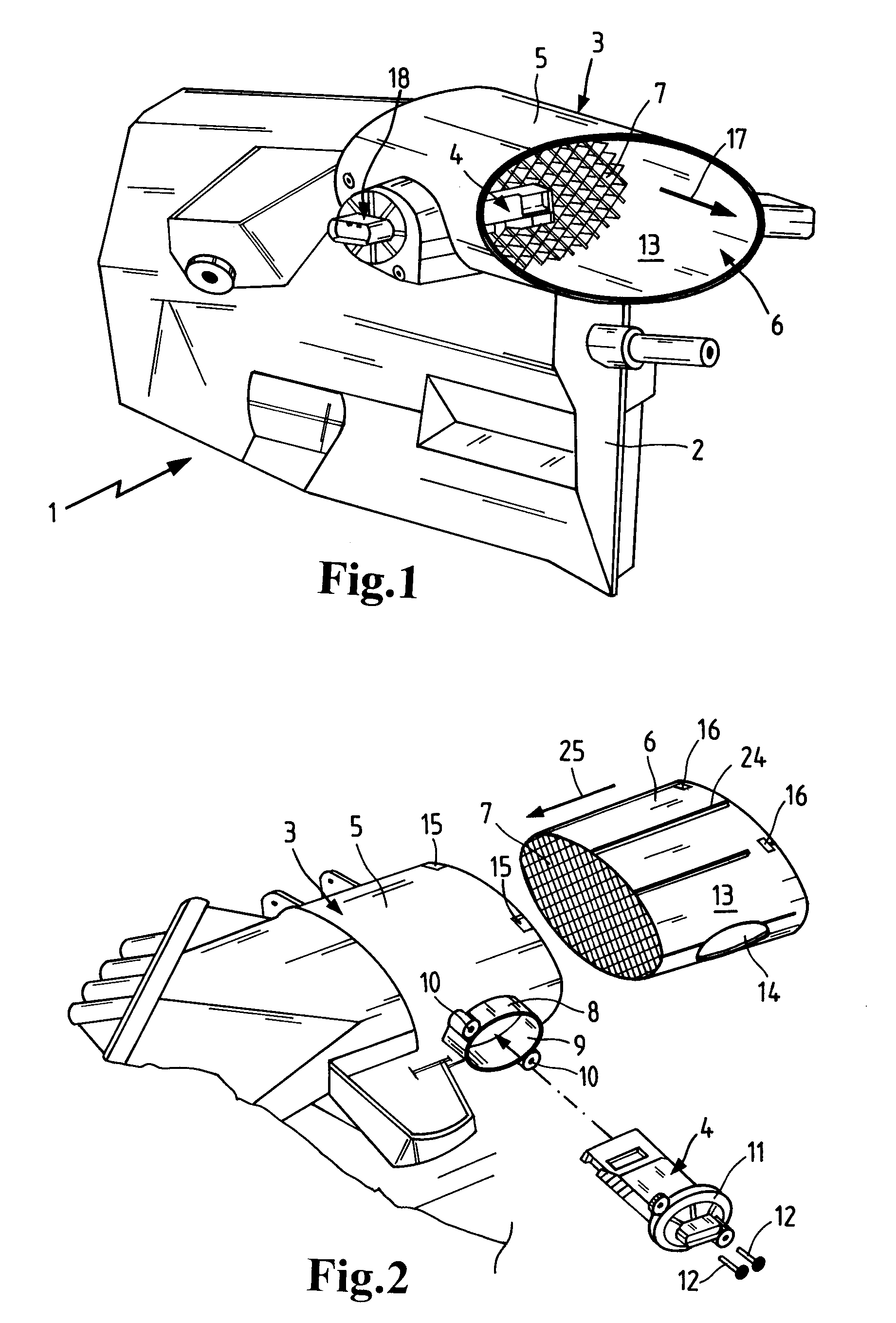 Air filter system of a motor vehicle