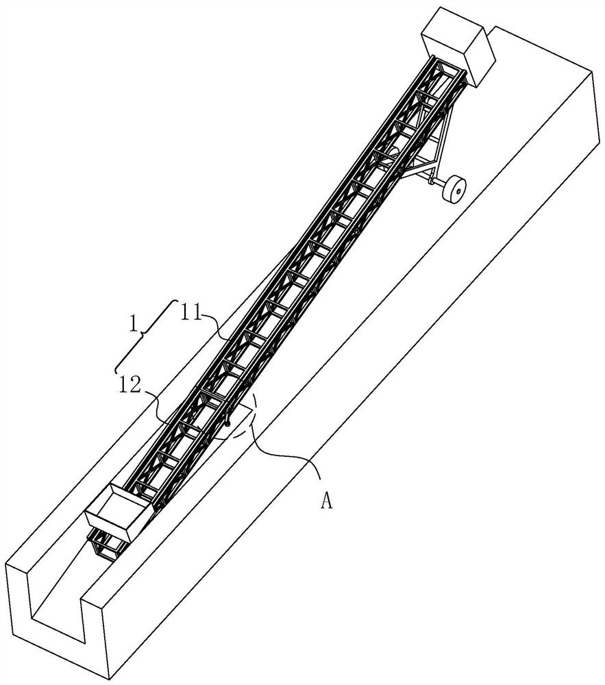 Deep open-pit mine slope lifting and crushing system