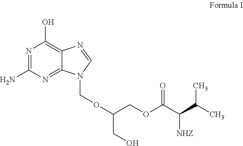 Preparation of ester of purine derivatives