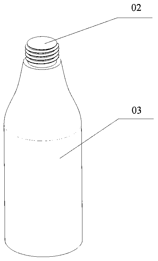 Aluminum foil sealing performance detection device of daily chemical product bottle and detection method