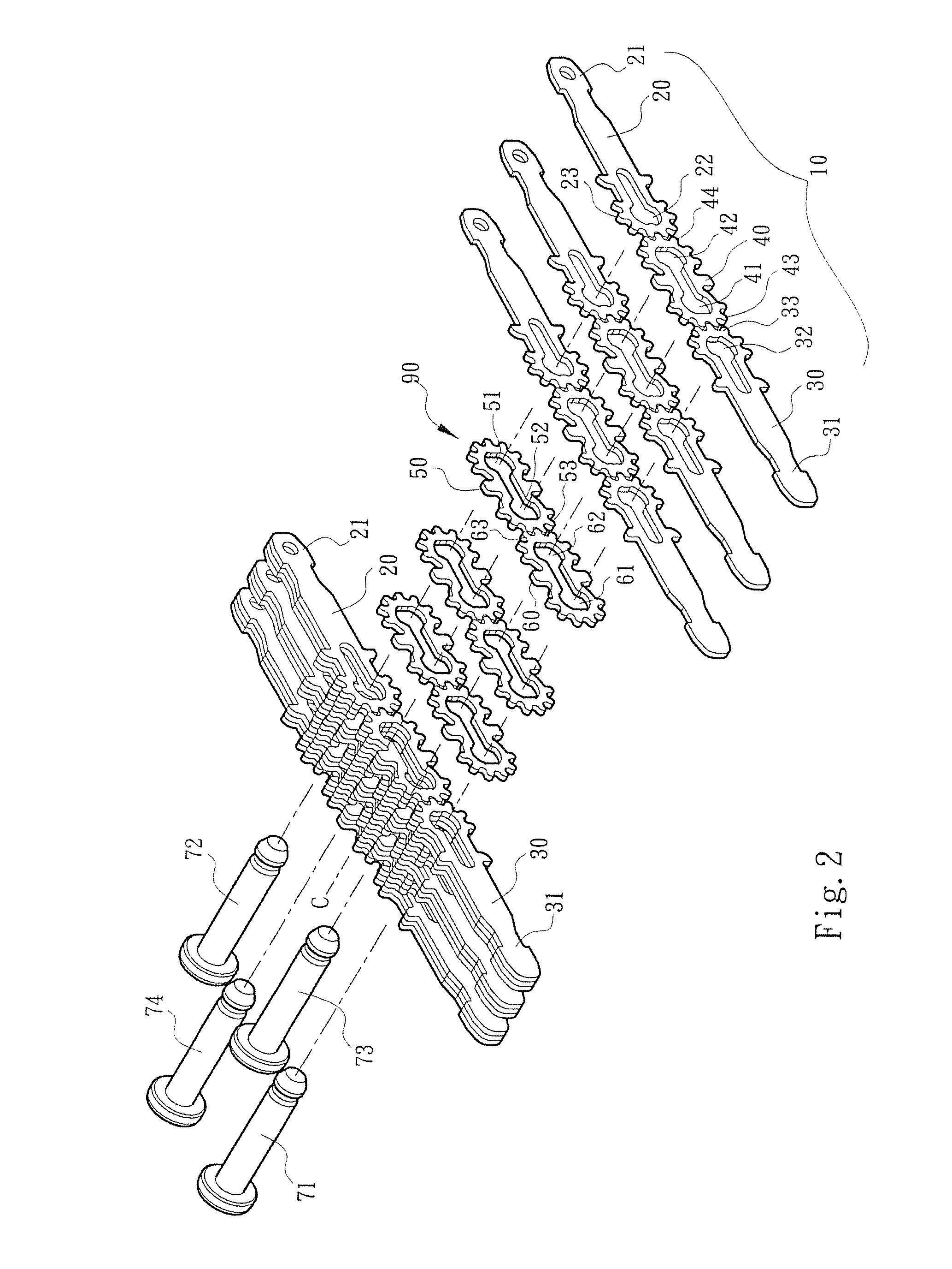 Plug-in connection multi-segment rotary shaft structure