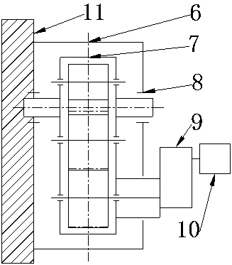A rack and pinion driving device for an open bridge