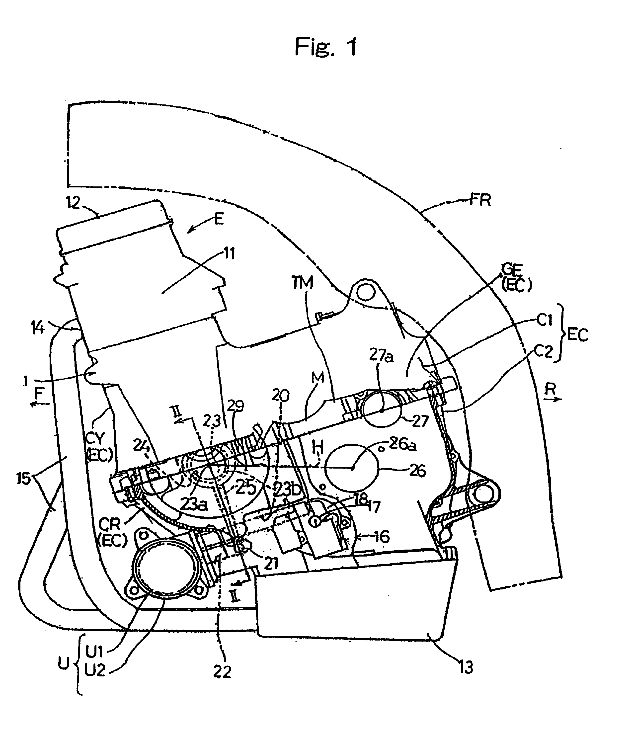 Lubricating device for motorcycle engine