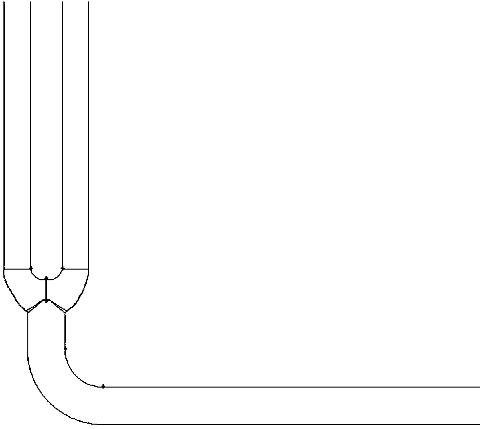 Two-range radiant section furnace tube used for ethylene cracking furnace
