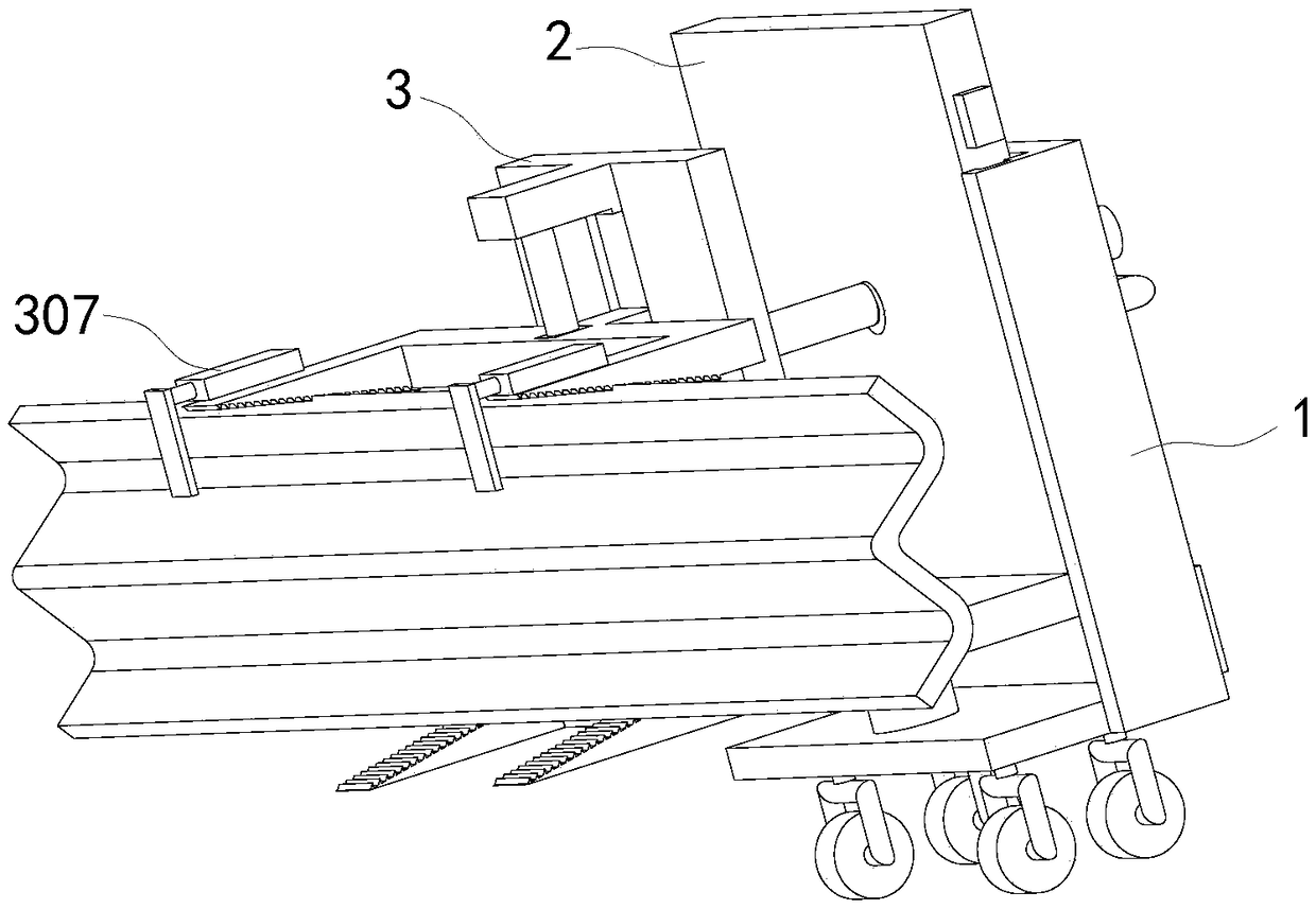 Adjustable assembly and disassembly assisting device for guardrail