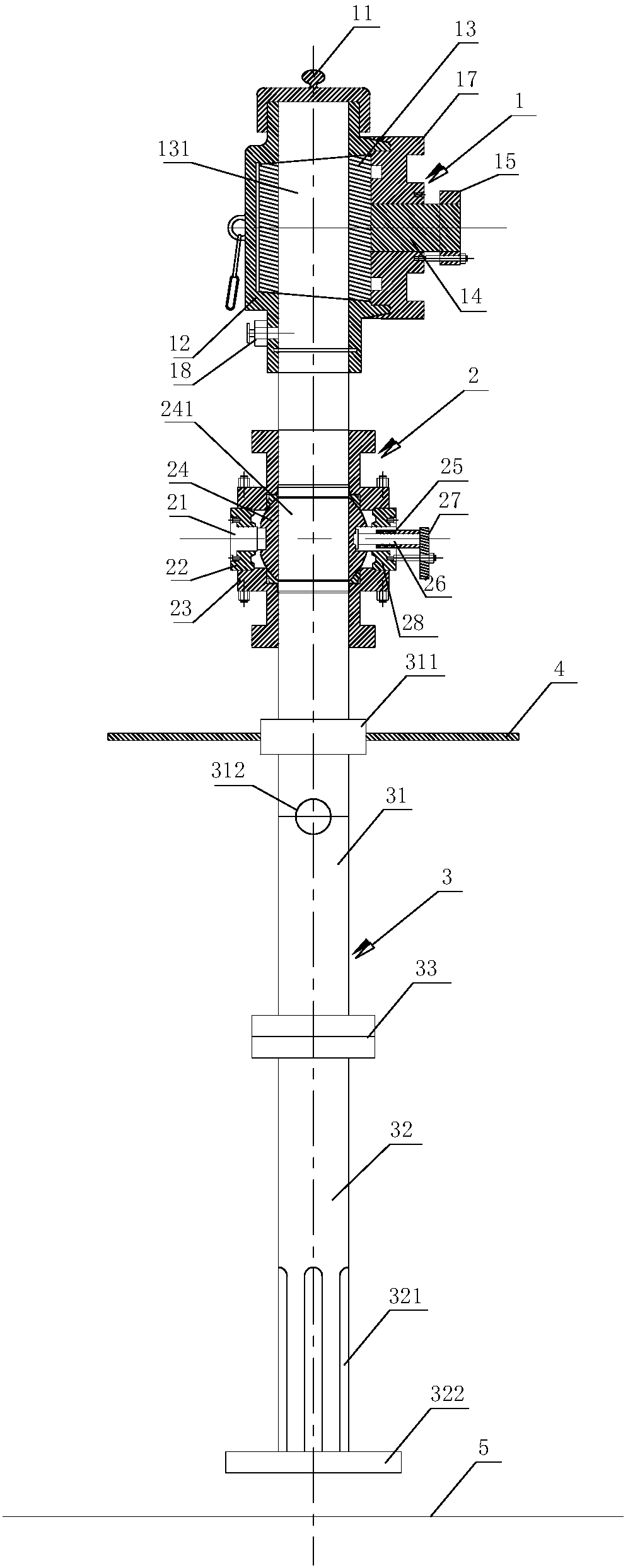 Marine nuclear power platform sounding device and sounding method thereof