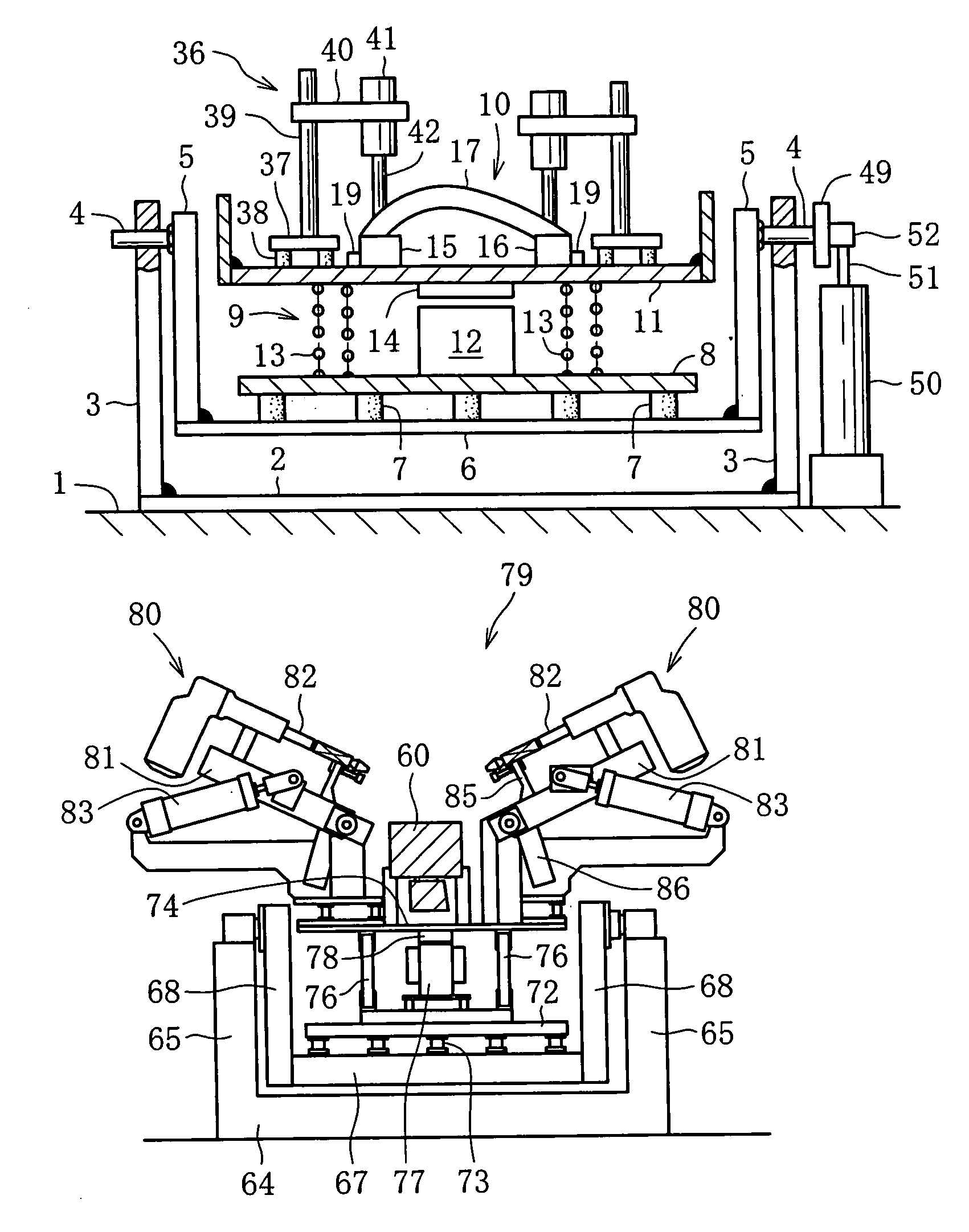 Device for removing sand from casting