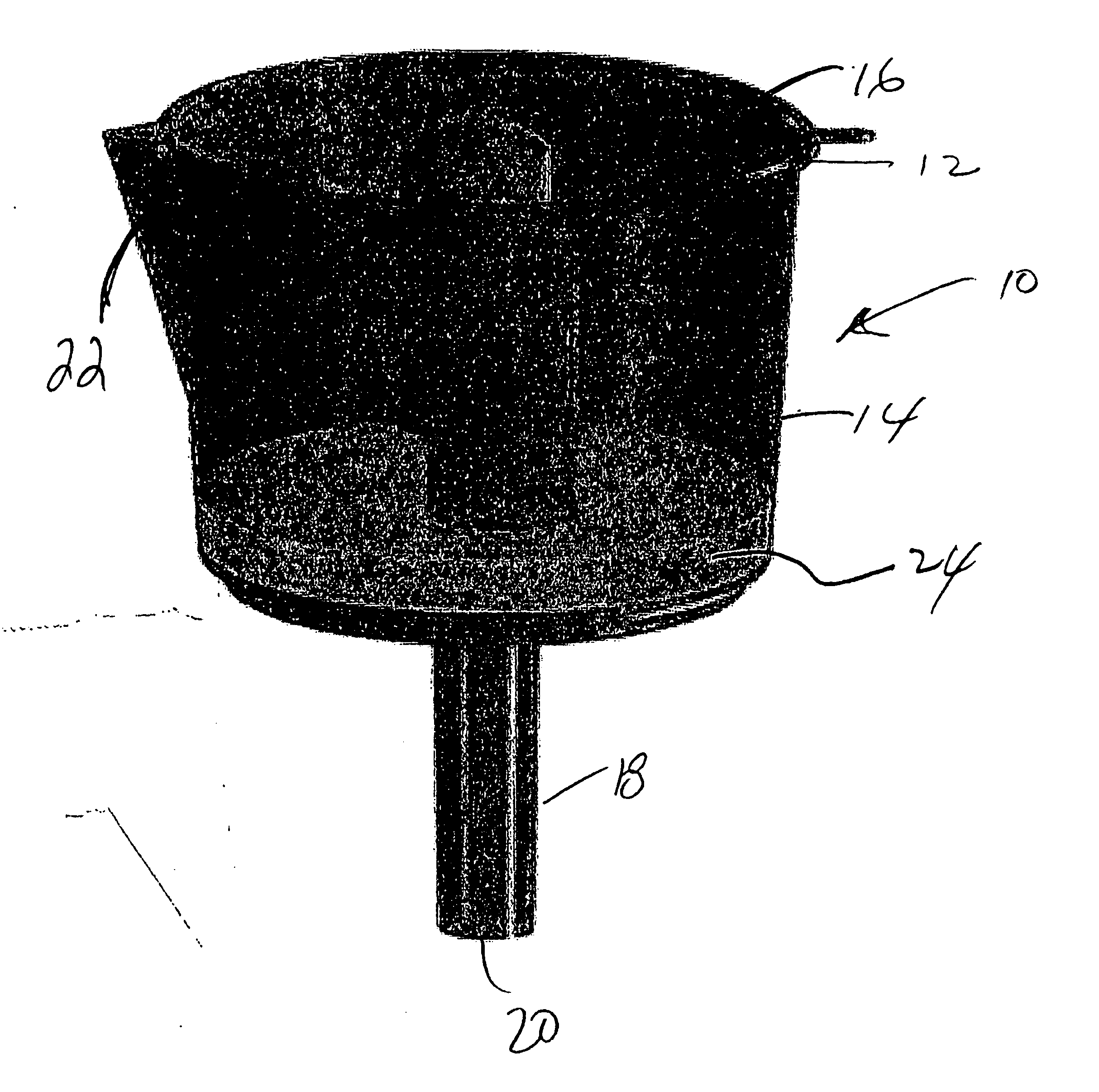 Conductive plastic fuel filter funnel having improved flow rate and separation